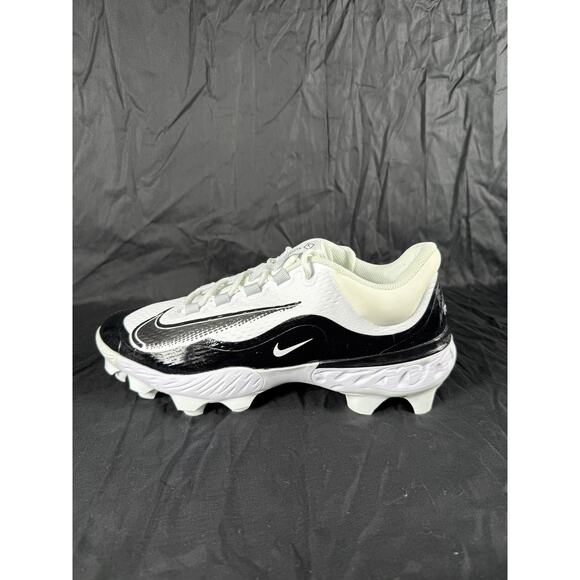 Nike Alpha Huarache Elite 4 Low Baseball Cleats Shoes Men 11.5 React Black White - Picture 4 of 10